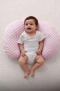 Tega Sırt Destekli Yıkanabilir Pembe Emzirme Yastığı
