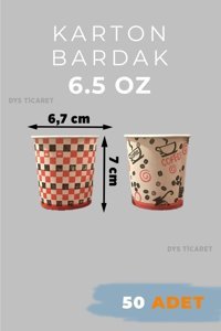 Niceplast Baskılı Karton Bardak 50'li Çok Renkli
