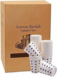 Omnisoft Baskılı Karton Bardak 3000'li Çok Renkli