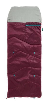 Decathlon Quechua Mh100 10 Derece Polyester Tek Kişilik Çocuk Uyku Tulumu Mor