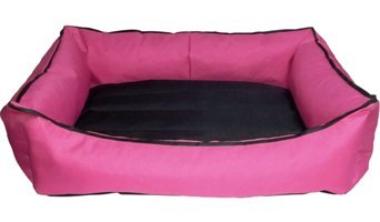Bronza Su Geçirmez No:3 Yıkanabilir Tek Fonksiyonlu 70x80x15 cm Minder Kedi Yatağı Pembe
