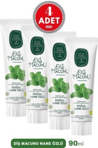 Eyüp Sabri Tuncer Naneli Organik Florürsüz 12+ Yaş Diş Macunu 4x90 ml