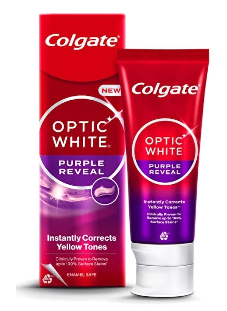 Colgate Optic White-Purple Reveal Naneli Florürsüz Tüm Yaşlar Diş Macunu 75 ml