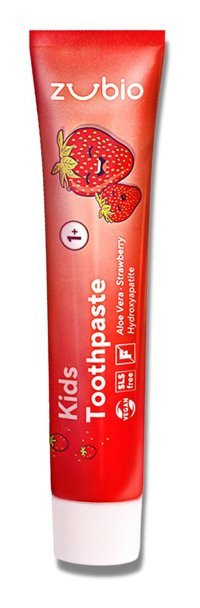 Zubio Kids Çilek Organik Florürsüz 1+ Yaş Çocuk Diş Macunu 50 ml