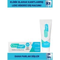 Clinomyn Temizle-Parlat Jel Naneli Florürlü Tüm Yaşlar Diş Macunu 2x75 ml