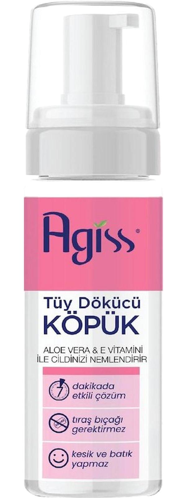 Agiss Köpük Tüm Ciltler İçin Tüm Vücut Kadın Tüy Dökücü Sprey 150 ml
