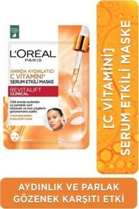 L'oréal Paris Revitalift Clinical C Vitaminli Serum Etkili Nemlendirici Kağıt Yüz Maskesi