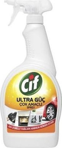 Cif Ultra Güçlü Sprey Mutfak ve Banyo Temizleyici 6x1 lt