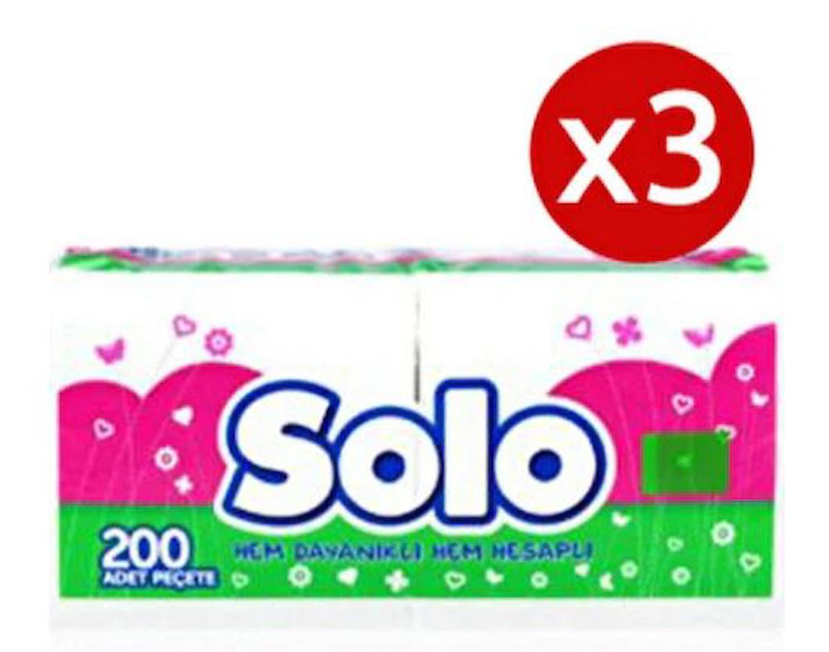 Solo Kağıt Peçete 3x200'lü
