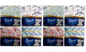 Selpak Deluxe Desenli Kağıt Peçete 8x20'li