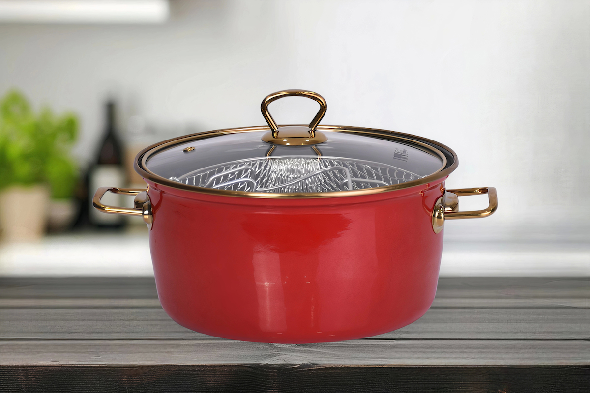 PR Home Red Krom 22 cm Derin Tencere