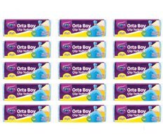 Parex Güçlü Kokulu Orta Boy 55x60 cm Çöp Poşeti 15x15 Adet Mavi
