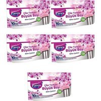 Parex Premium Bahar Kokulu Büyük Boy 65x80 cm Çöp Poşeti 5x10 Adet Pembe