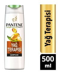 Pantene Yağ Terapisi Arındırıcı Tüm Saçlar Düz Saçlar İçin Kremsiz Şampuan 500 ml