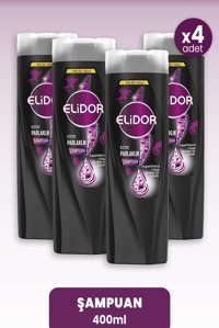 Elidor Parlaklık Boyalı Saçlar Tüm Saçlar İçin E Vitaminli Kremsiz Şampuan 4x400 ml