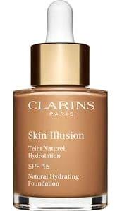 Clarins Skin Illusion Natural Hydrating Güneş Koruyuculu Likit Serum Fondöten 30 ml