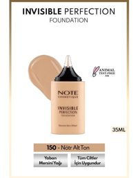 Note Invisible Perfection Vegan Likit Tüp Fondöten 30 ml