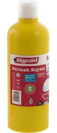 Bigpoint Yıkanabilir 500 ml Tekli Sarı Parmak Boyası