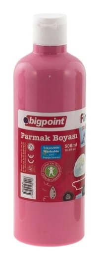 Bigpoint BP749-53 Yıkanabilir 500 ml 3'lü Pembe Parmak Boyası