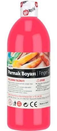 Red Apple Yıkanabilir 500 ml Tekli Pembe Parmak Boyası