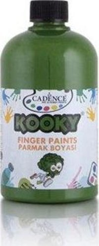 Cadence Kooky 3006 Yıkanabilir 500 ml Tekli Yeşil Parmak Boyası