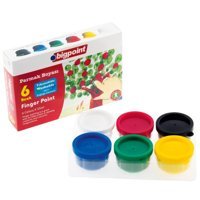 Bigpoint BP749-06 Yıkanabilir 35 ml 6'lı Çok Renkli Parmak Boyası