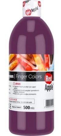Red Apple Yıkanabilir 500 ml Tekli Mor Parmak Boyası