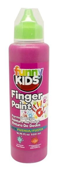 Funny Kids 2814 Yıkanabilir 500 ml Tekli Fuşya Parmak Boyası