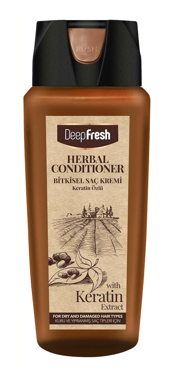Deep Fresh Keratin Parlaklık Verici Keratinli Kuru Saçlar İçin Unisex Saç Kremi 500 ml