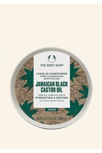 The Body Shop Siyah Hint Yağı Bukle Belirginleştirici Dalgalı - Kıvırcık Saçlar İçin Durulanmayan Kadın Saç Kremi 400 ml