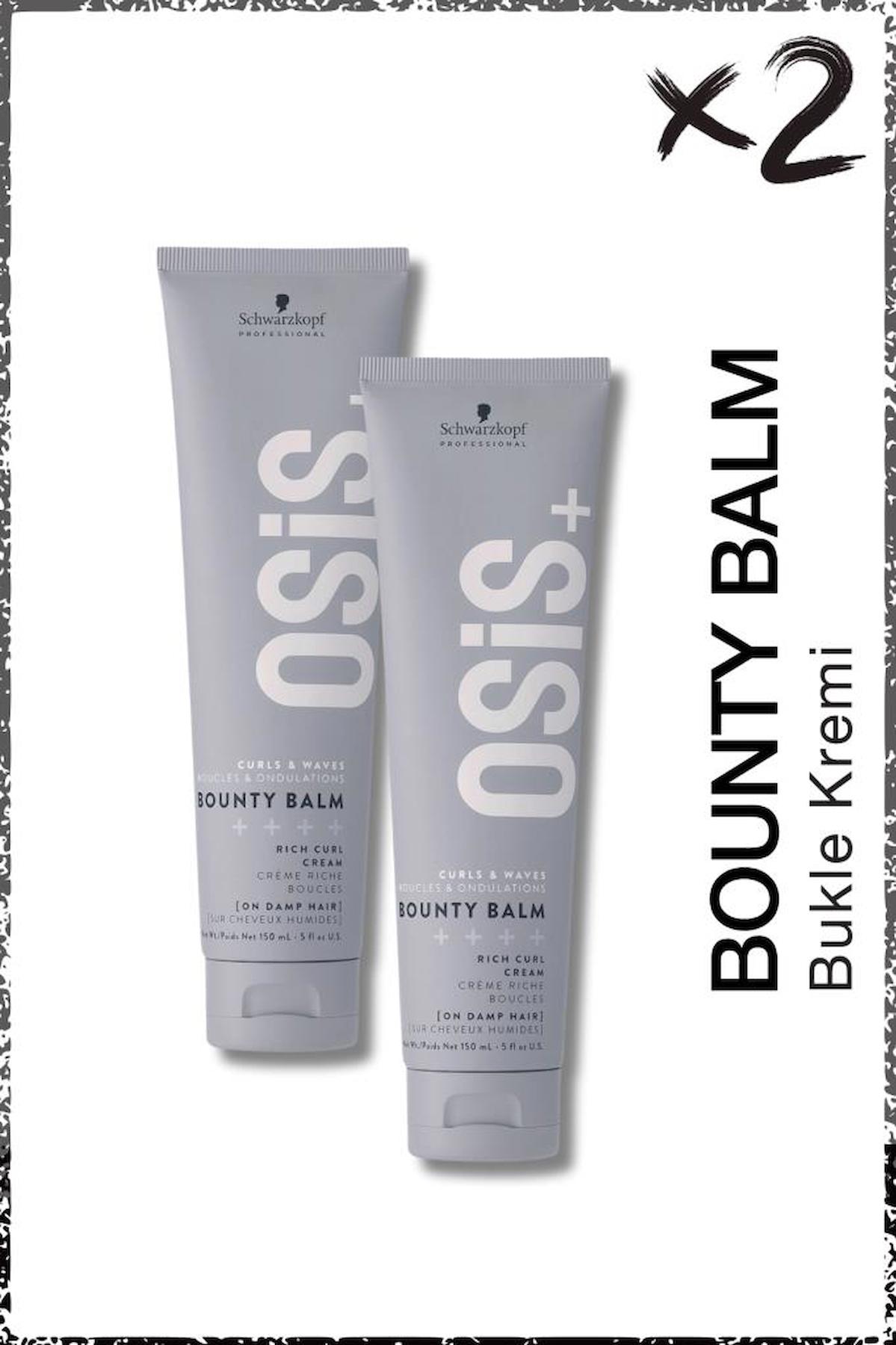 Schwarzkopf Osis Bounty Balm Bukle Belirginleştirici Dalgalı - Kıvırcık Saçlar İçin Durulanmayan Unisex Saç Kremi 2 x 150 ml