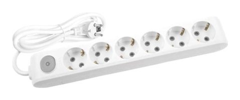 Viko Eko 6'lı Soket 7 metre USB Kablolu Çiftli Akım Korumalı Priz