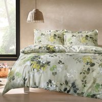 Linens Allday Tapio Pamuk Dört Mevsim 200x220 cm Çarşaflı Lastikli Desenli Çift Kişilik Nevresim Takımı Çok Renkli