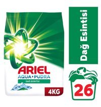 Ariel Aquapudra Renkliler ve Beyazlar İçin 26 Yıkama Toz Deterjan 4 kg