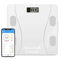 Nivagatore Yağ Ölçen Vücut Analizi Yapan Bluetoothlu Kas Ölçen Cam Dijital Akıllı Tartı