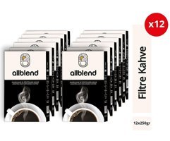 AllBlend Ofis Paketi Filtre Kahve 12x250 gr.
