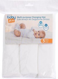 Baby Plus Alezli Silinebilir Yıkanabilir Su Geçirmez 60x60 cm Alt Açma Örtüsü