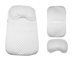 Kuzum Bebe Yastıklı Silinebilir Yıkanabilir Su Geçirmez 37x67 cm Alt Açma Minderi Beyaz