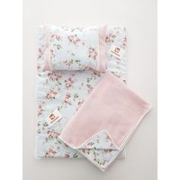 İlkim Bebe Yastıklı Yıkanabilir 60x90 cm Alt Açma Minderi Pembe