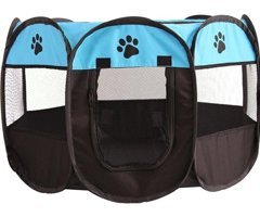 Junheli-HB Katlanır Çitli İç-Dış Mekan Oxford Kumaş Köpek Kulübesi