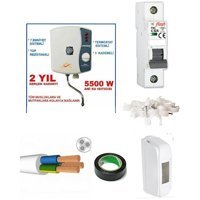 Aydın Derya Mutfak Tıpı 7500 W 1 lt A Enerji Sınıfı Elektrikli Monofaz Ani Su Isıtıcı