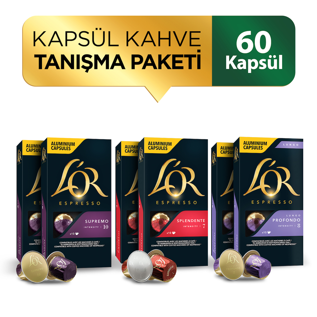 Lor Supremo Splendente Lungo Espresso 60'lı
