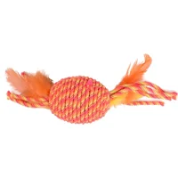 Flamingo Peluş Tüylü Isırma Yavru-Yetişkin Yumak Kedi Oyuncağı