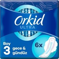 Orkid Ultra Gece & Gündüz Normal 6'lı Hijyenik Ped 1 Adet