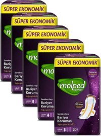 Molped Normal 20'li Hijyenik Ped 5 Adet