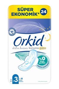 Orkid Ekstra Hassas Koruma Antialerjik Normal 24'lü Hijyenik Ped 1 Adet