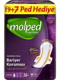 Molped Supernight Normal 26'lı Hijyenik Ped 1 Adet