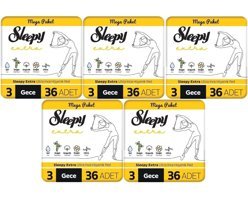 Sleepy Extra Organik Ultra İnce 36'lı Hijyenik Ped 5 Adet