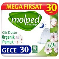 Molped Pure & Soft Organik Normal 30'lu Hijyenik Ped 1 Adet