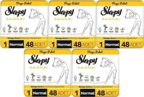 Sleepy Extra Organik Normal 48'li Hijyenik Ped 5 Adet
